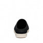 KEEN Elle black/birch suede mule with a white foam midsole and contoured fit for casual comfort.
