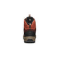 KEEN REVEL IV MID POLAR waterproof leather hiking boots in Andorra/Safari brown with orange accents and tan laces.