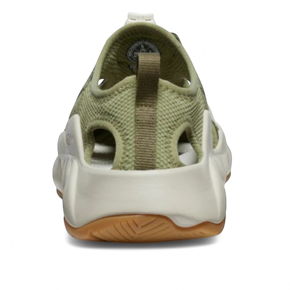 KEEN MEN'S HYPERPORT H2 sandals in martini olive and plaza taupe, featuring a bungee cinch and toe bumper.