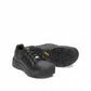 KEEN MEN'S CSA-ROSSLAND black leather composite toe work shoes with slip-resistant sole. Designed for warehouse and manufacturing.
