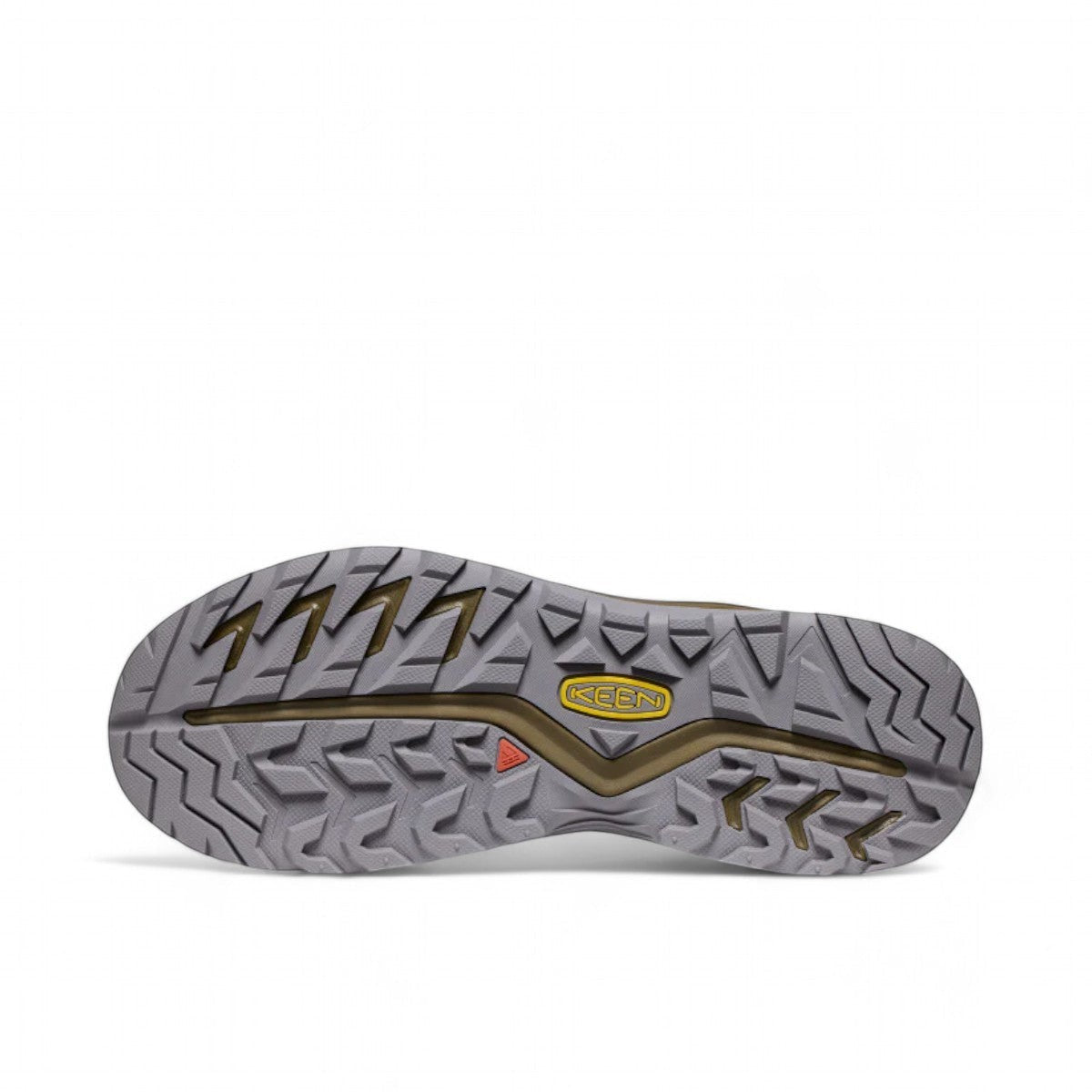 KEEN MEN'S VERSACORE SPEED SHOE in vapor white with dark olive accents. Lightweight mesh athletic hiker with contoured fit and all-terrain outsole.