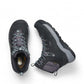 KEEN REVEL IV MID POLAR waterproof leather and mesh hiking boots in black and gray with KEEN.DRY technology.