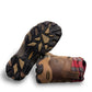 KEEN TARGHEE II WINTER BOOT WP - Dark Earth/Red Plaid waterproof leather hiking boot with red plaid collar.