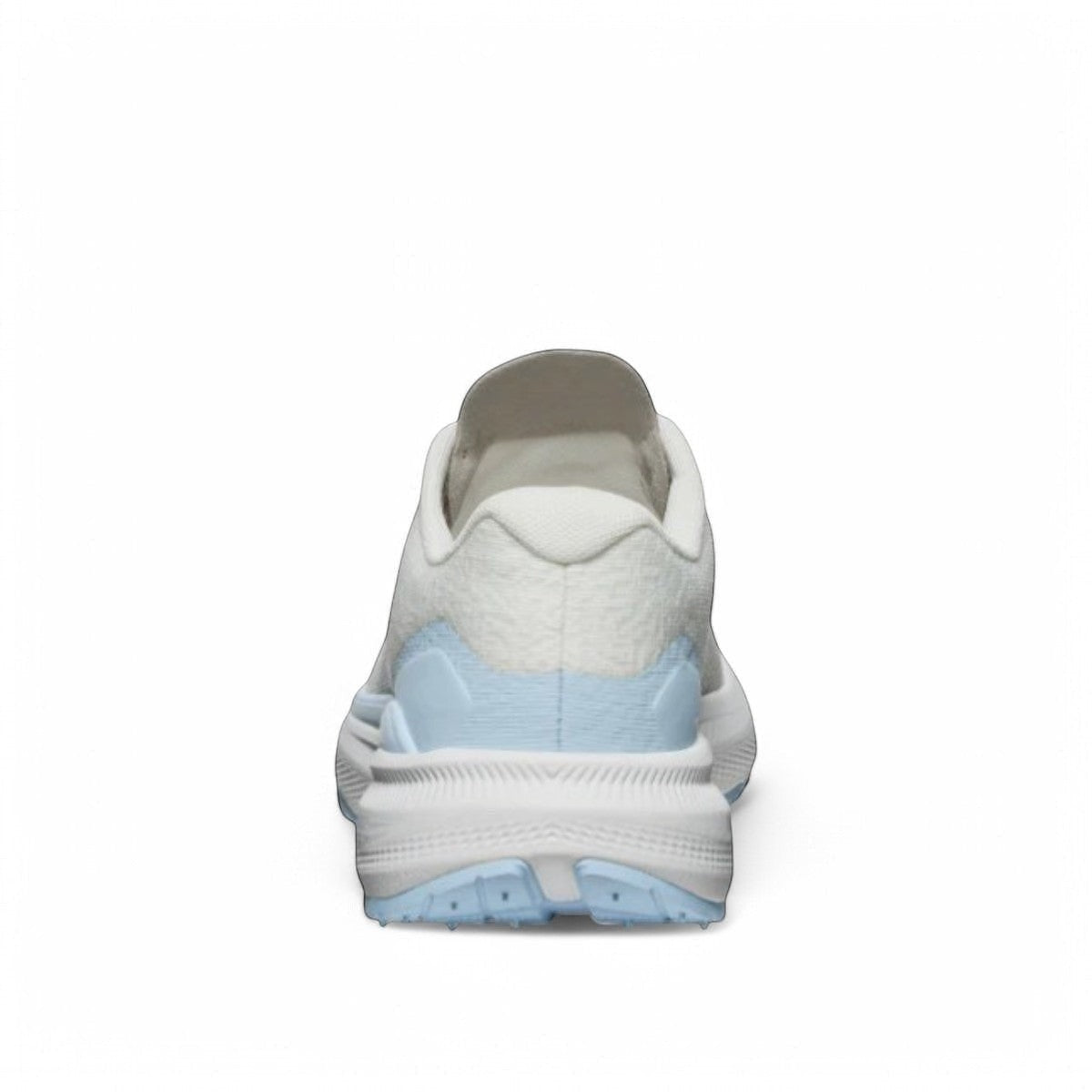 KEEN WK500 women's athletic sneaker in star white and skyway blue with mesh upper and curved sole.