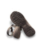 KEEN Women's Rose Sandal in grey gargoyle and raven featuring washable polyester webbing and toe bumper.