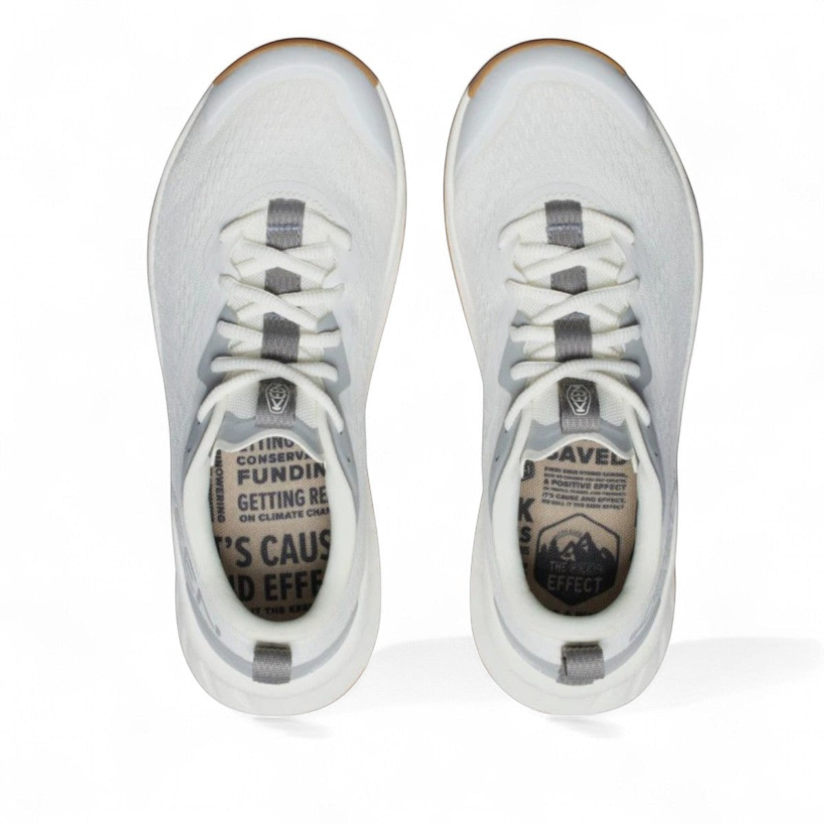 KEEN Versacore Speed women's athletic hiker in star white and alloy with a high-traction rubber sole.