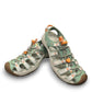 KEEN Astoria West women's hybrid water sandal in terrazzo/granite green with bungee laces and arch support.