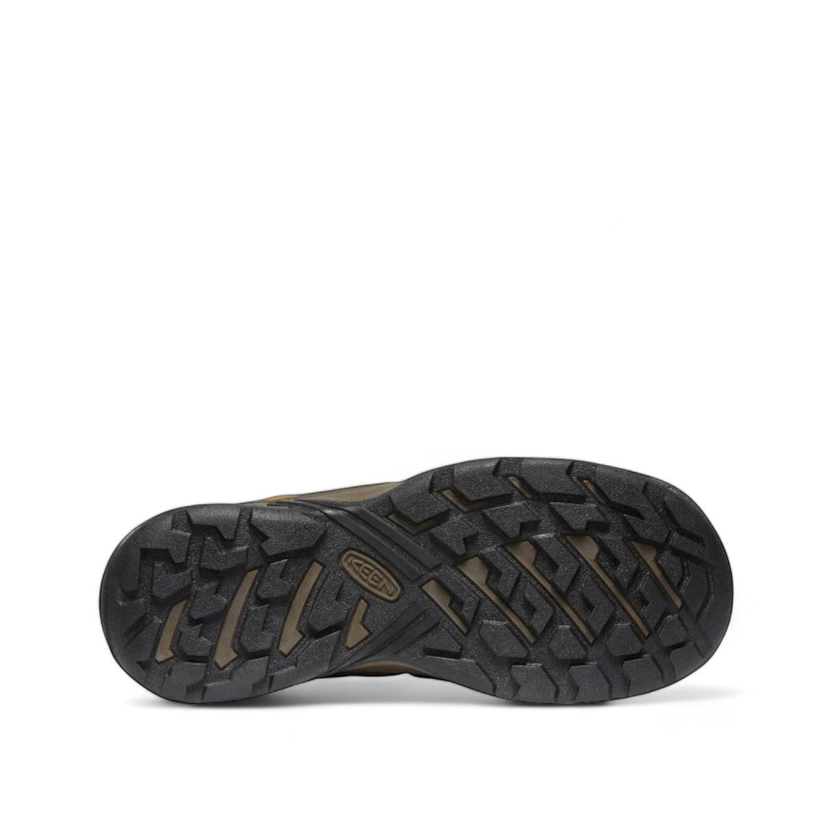 KEEN WOMEN'S CIRCADIA waterproof hiking shoe in syrup and north atlantic brown with lugged outsole.