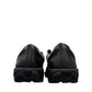 KEEN WOMEN PRESIDIO black magnet leather lace-up shoes with rubber toe bumper and contrast stitching.