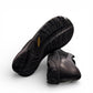 KEEN WOMEN PRESIDIO black magnet leather lace-up shoes with rubber toe bumper and contrast stitching.
