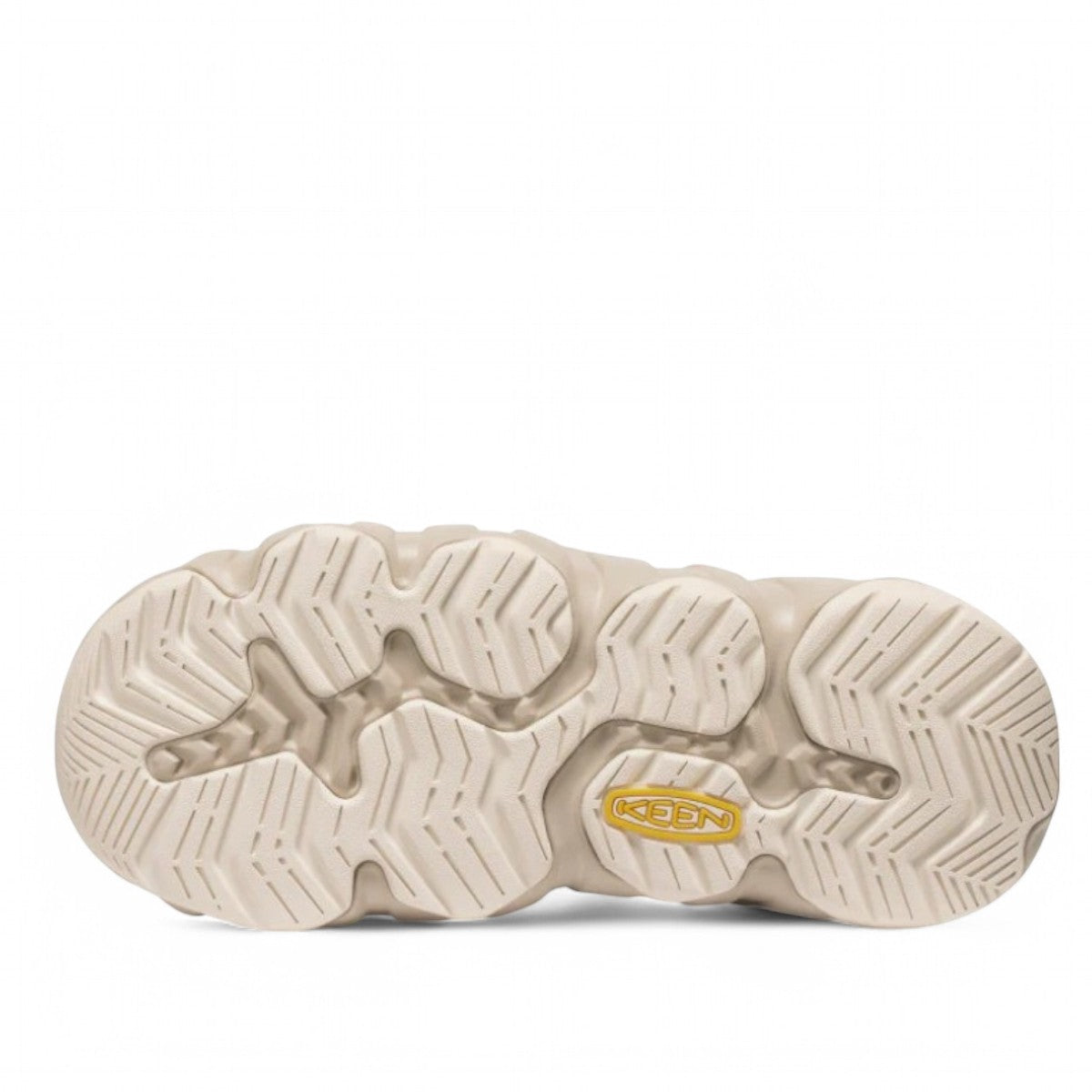 KEEN Women's Hyperport H2 sandals in birch and plaza taupe with bungee lacing and protective toe bumper.