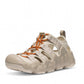KEEN Women's Hyperport H2 sandals in birch and plaza taupe with bungee lacing and protective toe bumper.