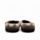 Lhasa grey wool mule slippers with a slip-on design and durable EnergySole rubber soles