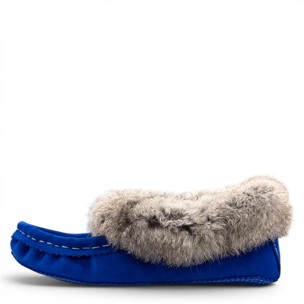 ALBERTA SUEDE MOCCASINS  - NAVY BLUE