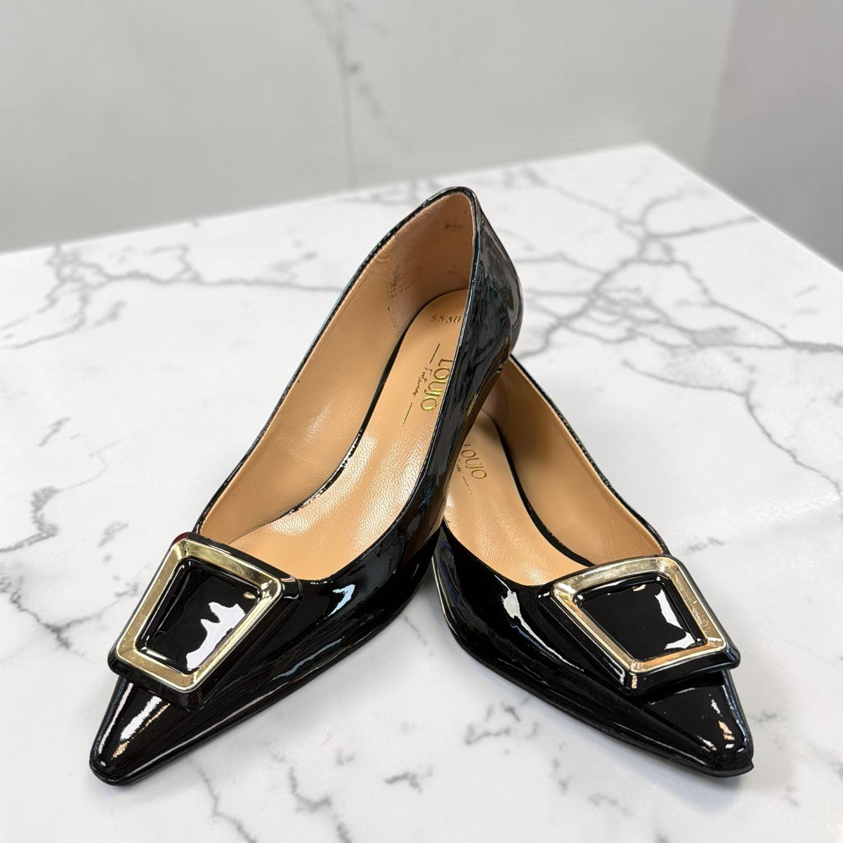 LOUJO SOPHIA - BLACK PATENT