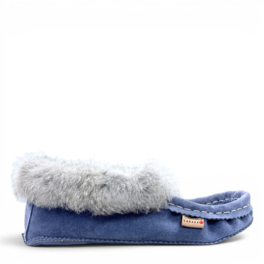 ALBERTA SUEDE MOCCASINS  - BLUE