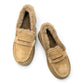 ARIA SHEIDA MOCCASIN SLIPPERS - OLIVE