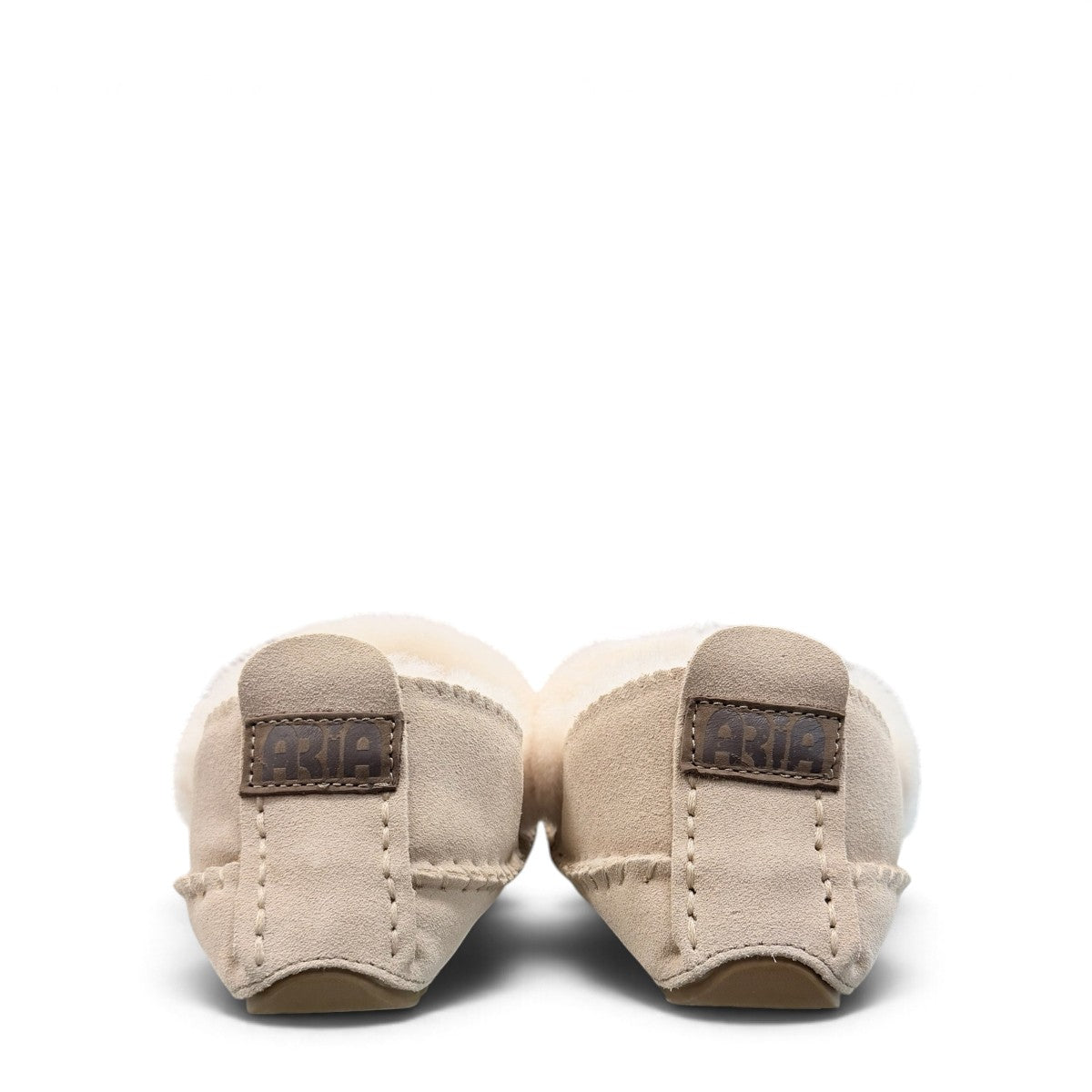 ARIA TARA MOCCASIN SLIPPERS - CREAM