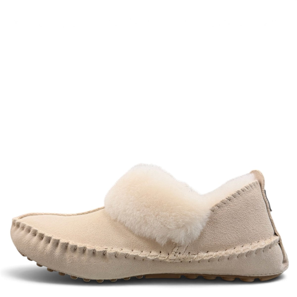ARIA TARA MOCCASIN SLIPPERS - CREAM
