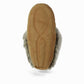 Manitobah Tipi oak cowhide suede moccasins with rabbit fur trim and fleece lining, side view
