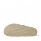 Mephisto Helena Perf gold vega sandal showing the textured EVA shock-absorbing outsole with brand branding
