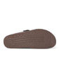Mephisto Helen chestnut leather thong sandal with adjustable buckle strap and cork footbed