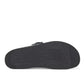 Mephisto Helen grey full-grain leather thong sandal with adjustable buckle and cork midsole