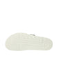 Mephisto Helen Mix silver graal/ sandanyl leather sandal showing the white textured rubber outsole