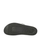 Mephisto Helen silver petra leather sandal showing the textured black rubber outsole with branding