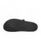 Mephisto Hemeline black sandal showing the textured rubber outsole with reflexology massage zones