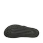 Mephisto Hester Perf black mule sandal showing the textured rubber outsole with reflex zone patterns