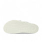 Mephisto Hyacinta silver leather sandal showing the textured white rubber sole with reflex area branding