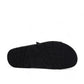 Mephisto Zach Fit black leather sandal showing the textured rubber outsole for grip