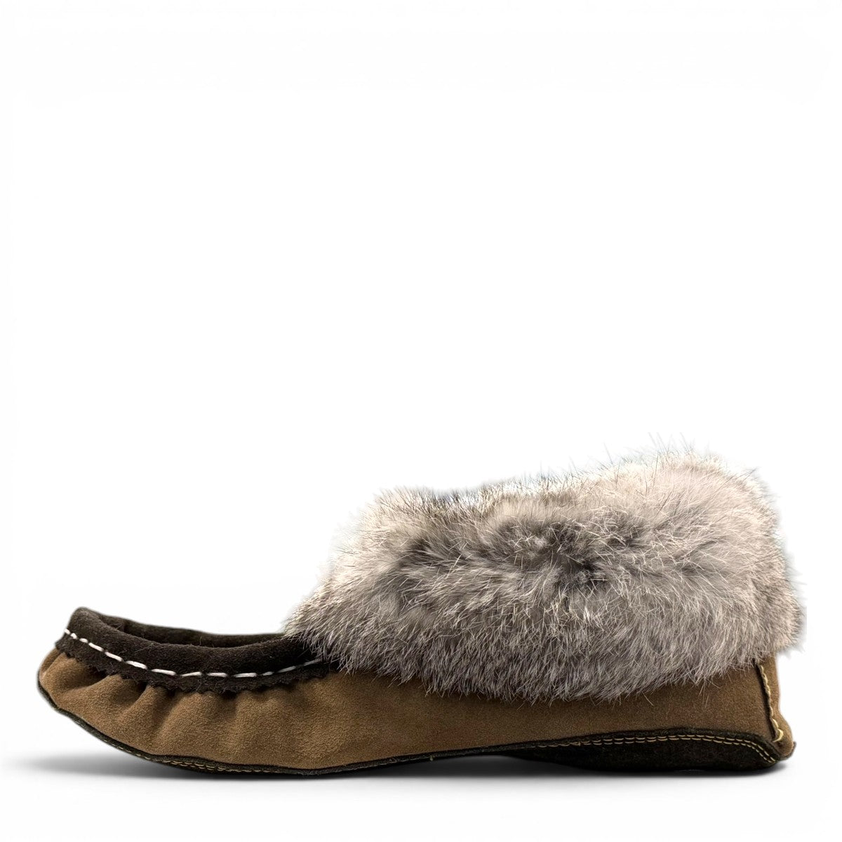 ALBERTA SUEDE MOCCASINS  - BROWN