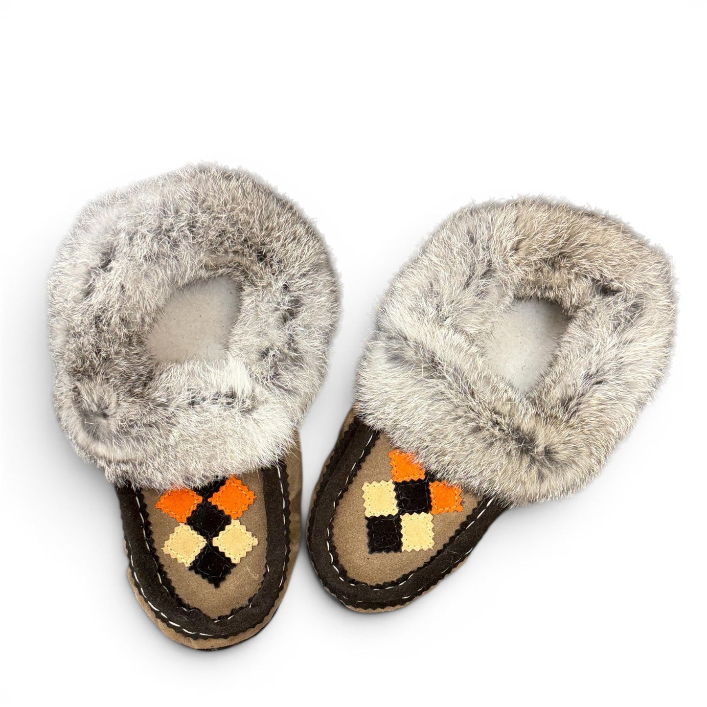 ALBERTA SUEDE MOCCASINS  - BROWN