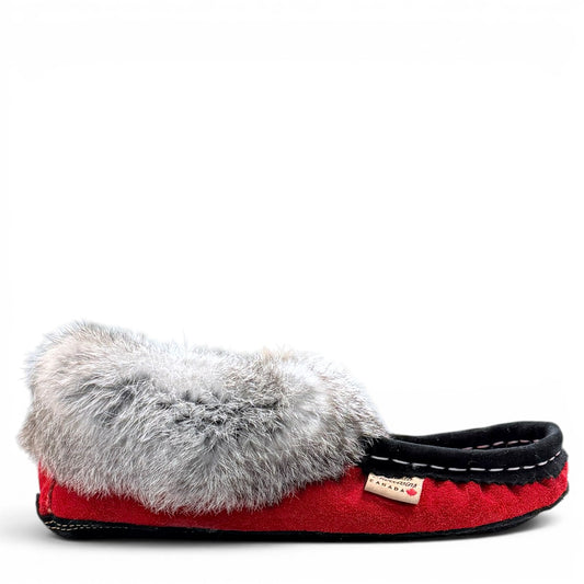 ALBERTA SUEDE MOCCASINS  - RED