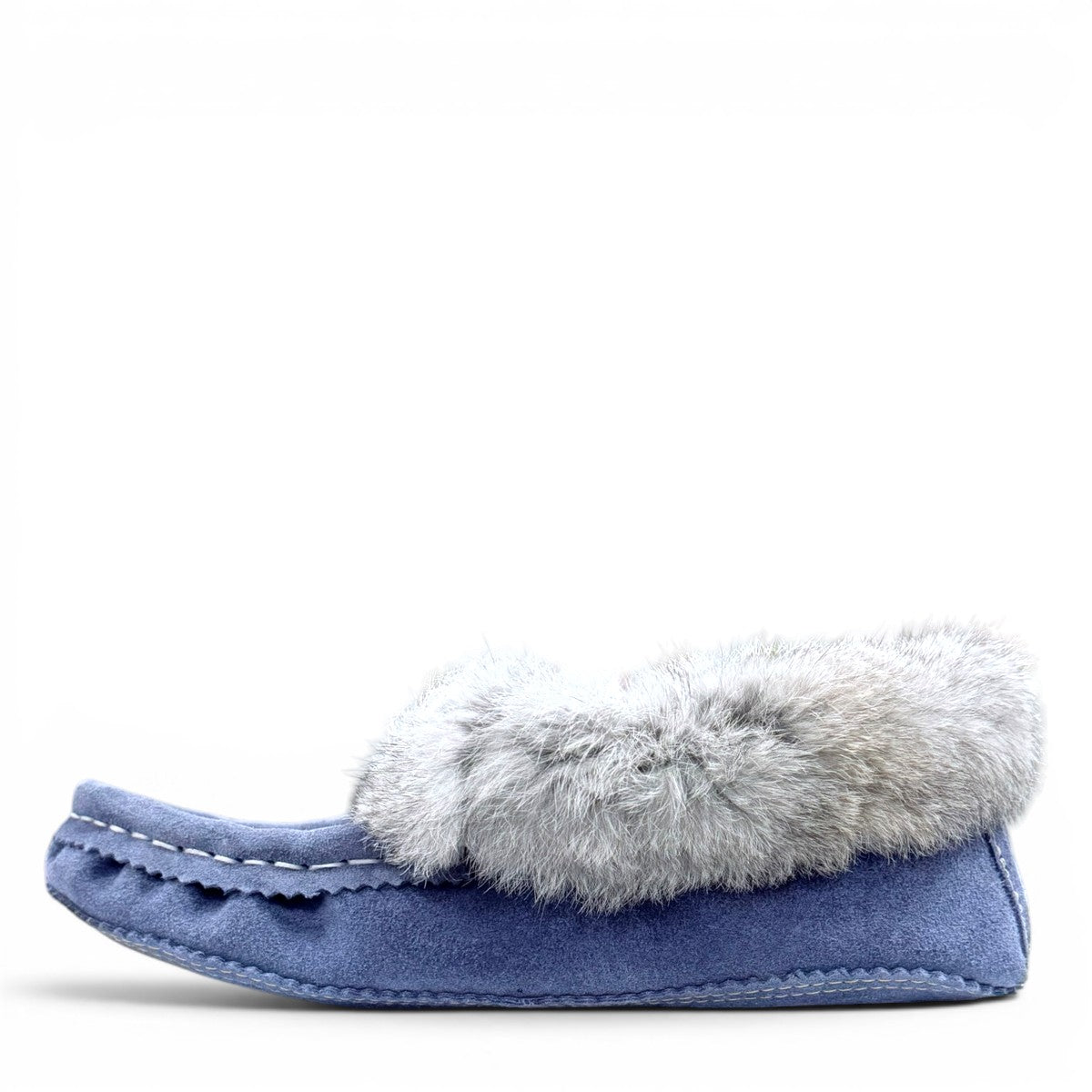 ALBERTA SUEDE MOCCASINS  - BLUE