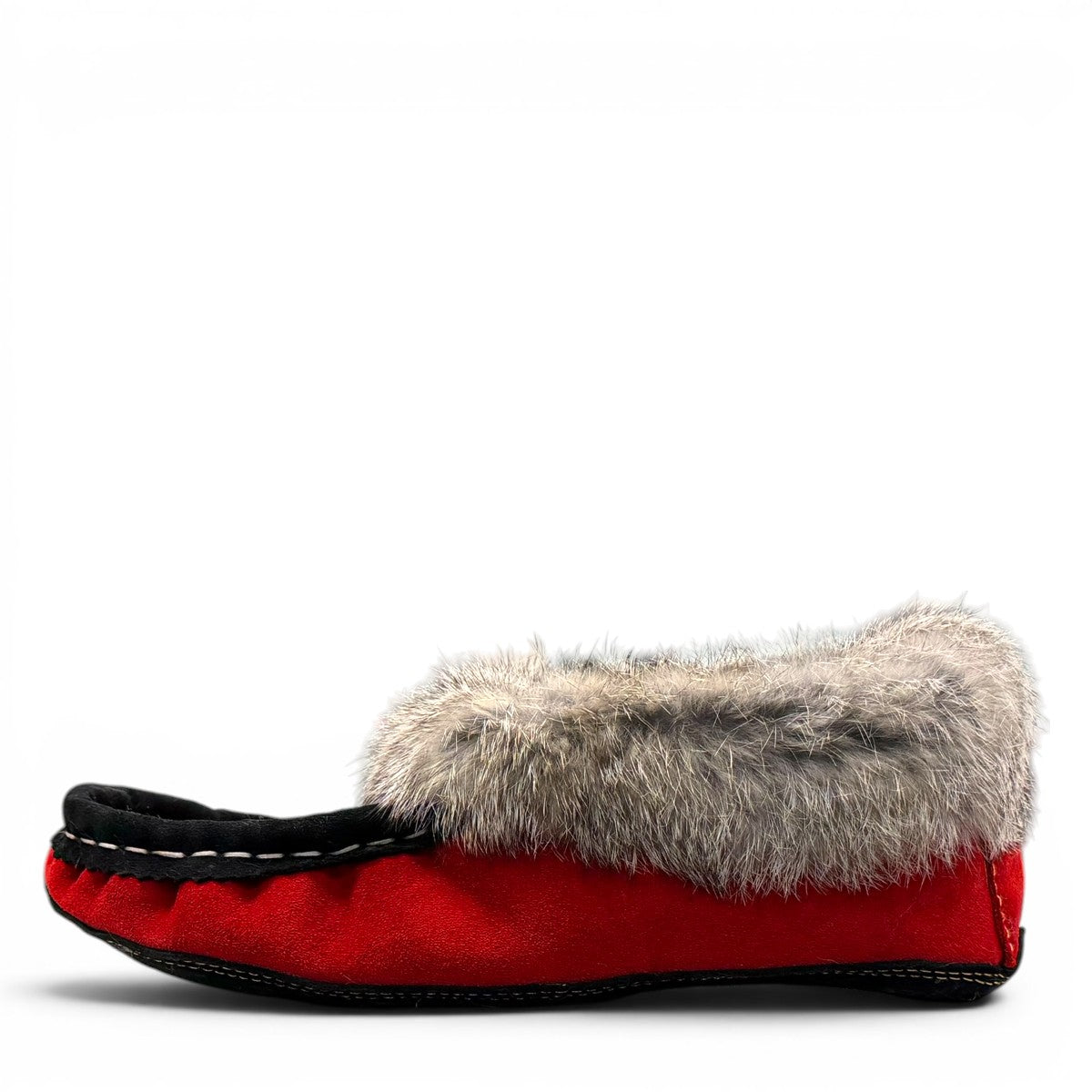 ALBERTA SUEDE MOCCASINS  - RED