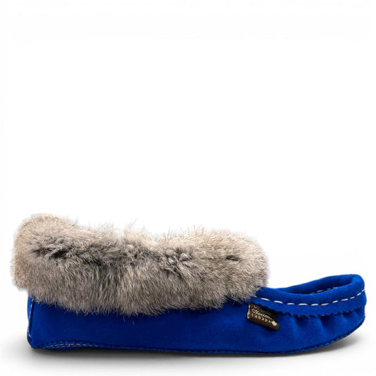 ALBERTA SUEDE MOCCASINS  - NAVY BLUE