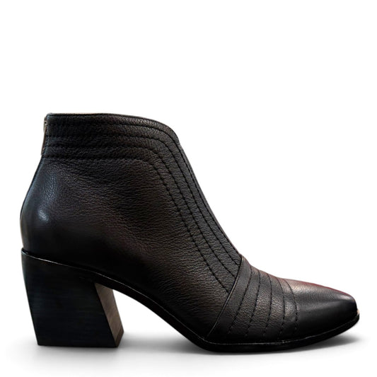 DJANGO & JULIETTE JONQUITY-DJ BLACK-BLACK HEEL - LEATHER