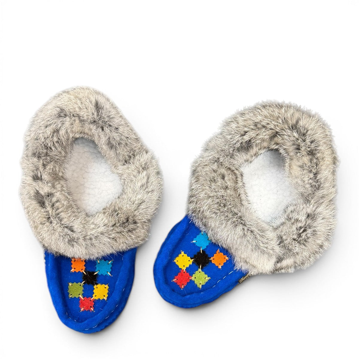 ALBERTA SUEDE MOCCASINS  - NAVY BLUE