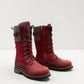 burgundy NEXGRIP Ice Jenna 6.0 waterproof winter boot with retractable cleat and wool-blend collar