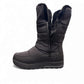 NEXGRIP Ice Cylia black waterproof winter boot with side zipper, faux fur lining, and non-slip outsole.
photo of the left side