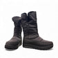 NEXGRIP Ice Cylia black waterproof winter boot with side zipper, faux fur lining, and non-slip outsole.
photo of the front side