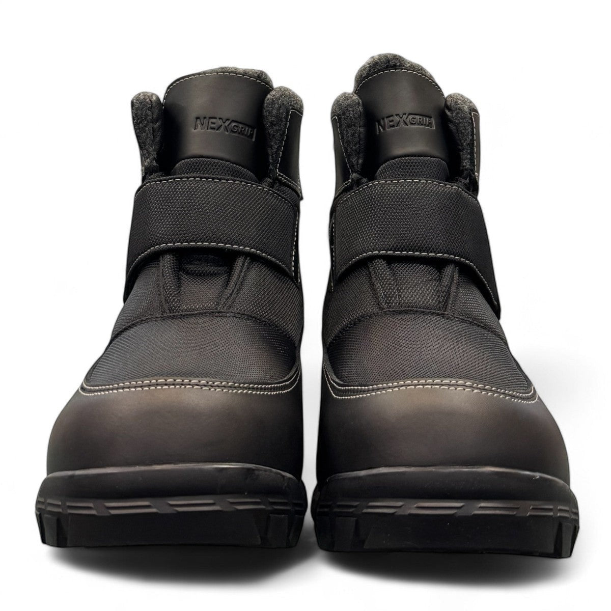 NEXGRIP ICE JACOB 4E black waterproof winter boot with retractable cleat and Thinsulate insulation.
photo of the front side