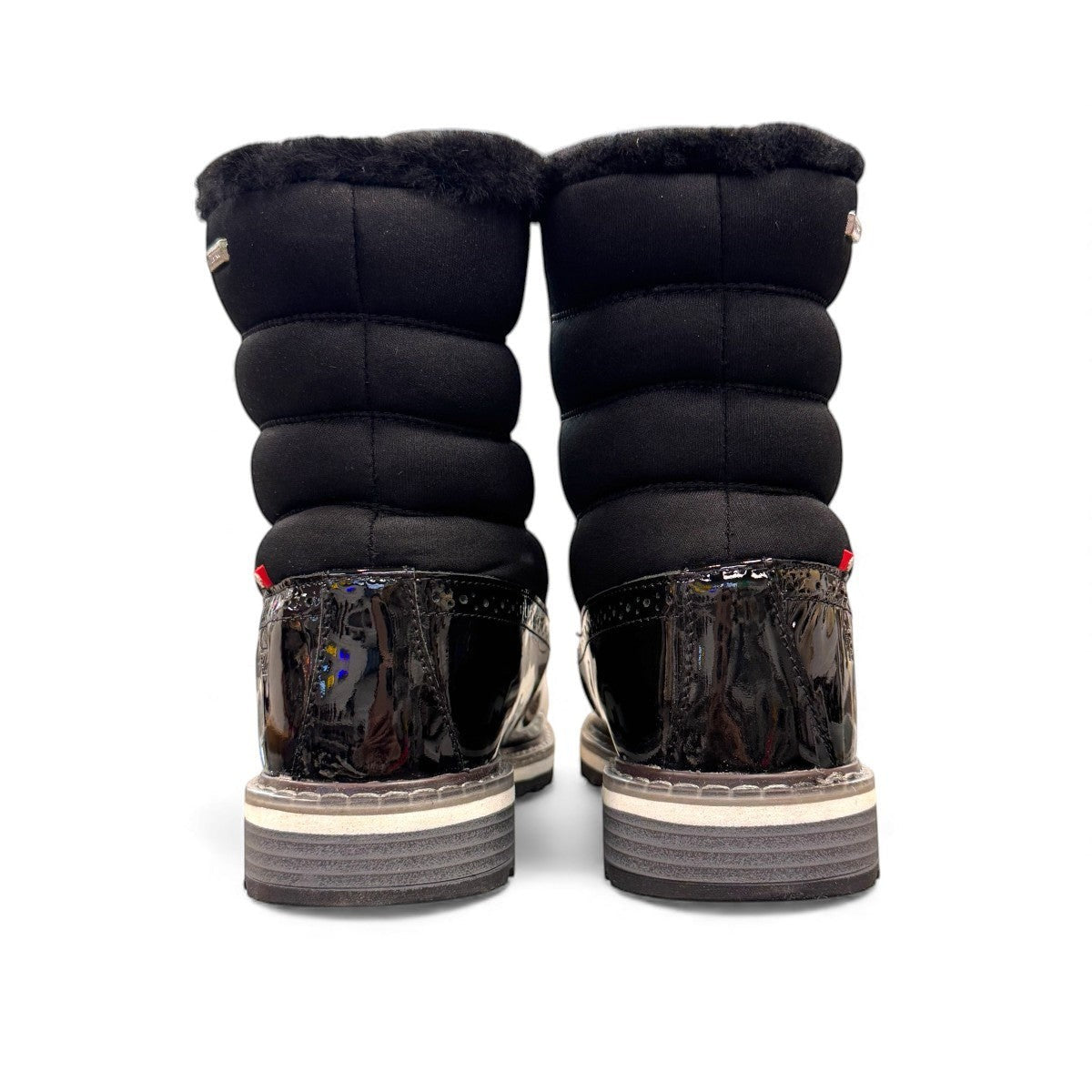 NexGrip Ice Kim 5.0 black glossy waterproof winter boot with side zip and insulated leather upper
photo of the back side