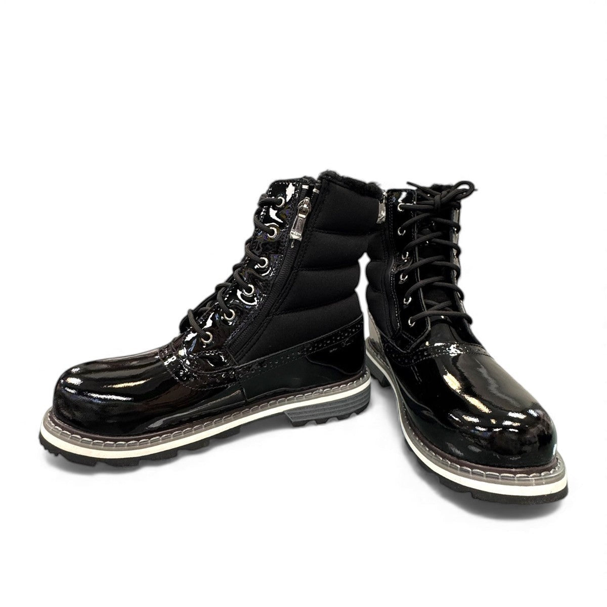 NexGrip Ice Kim 5.0 black glossy waterproof winter boot with side zip and insulated leather upper
photo of the front side