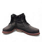 NexGrip Ice Kim 6.0 matte black waterproof winter boot with side zipper and retractable ice cleat.
photo of the front side