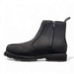 NEXGRIP ICE STELLA 6.0 all black waterproof leather winter boot with floral elastic side panel.
photo of the left side