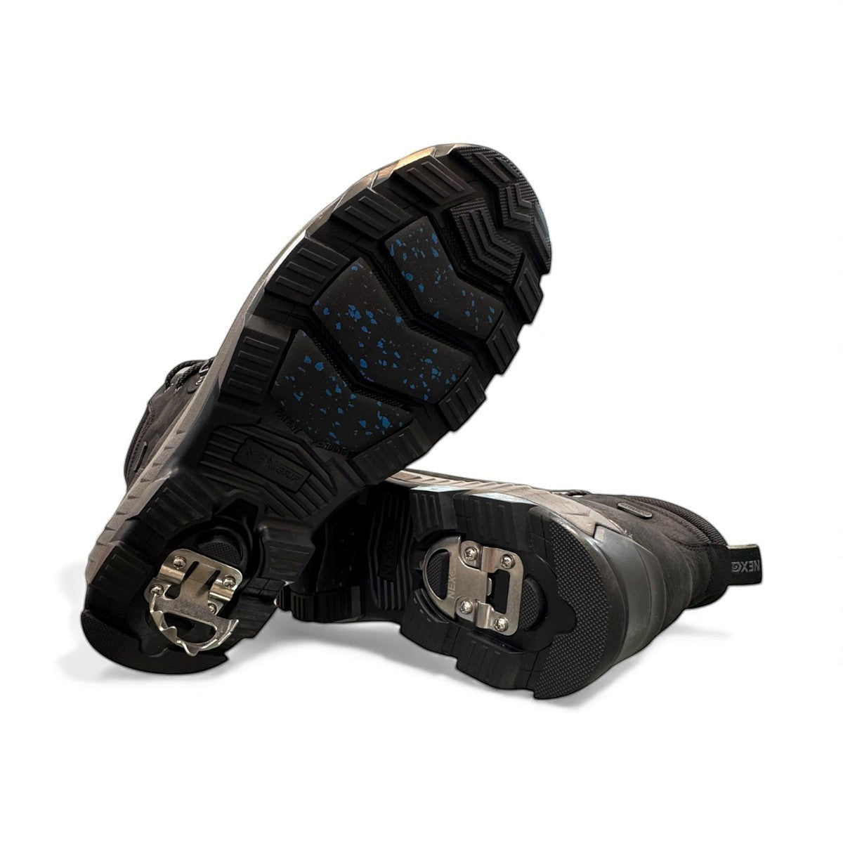 NexGrip Wonder Mid 2E charcoal waterproof winter boot with retractable ice cleats and wool lining.
photo of the bottom side
